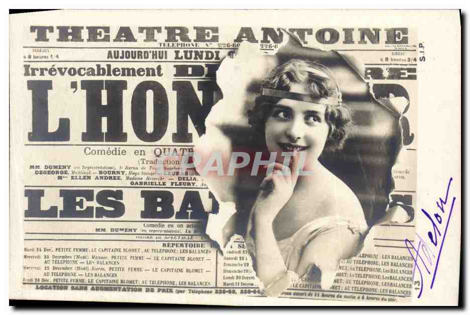CPA Journaux Journal Theatre Antoine 
