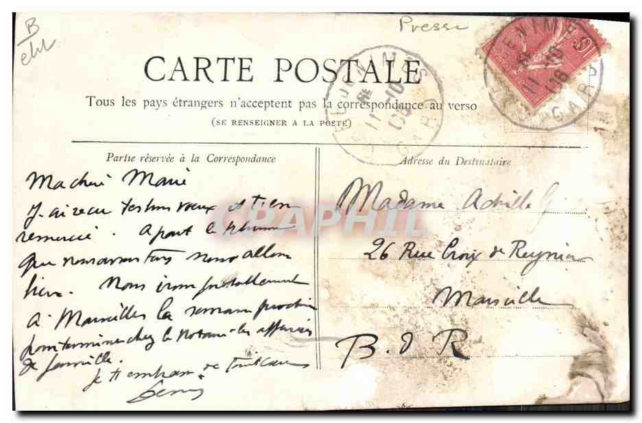 CPA Journaux Journal Le Figaro — Rückseite