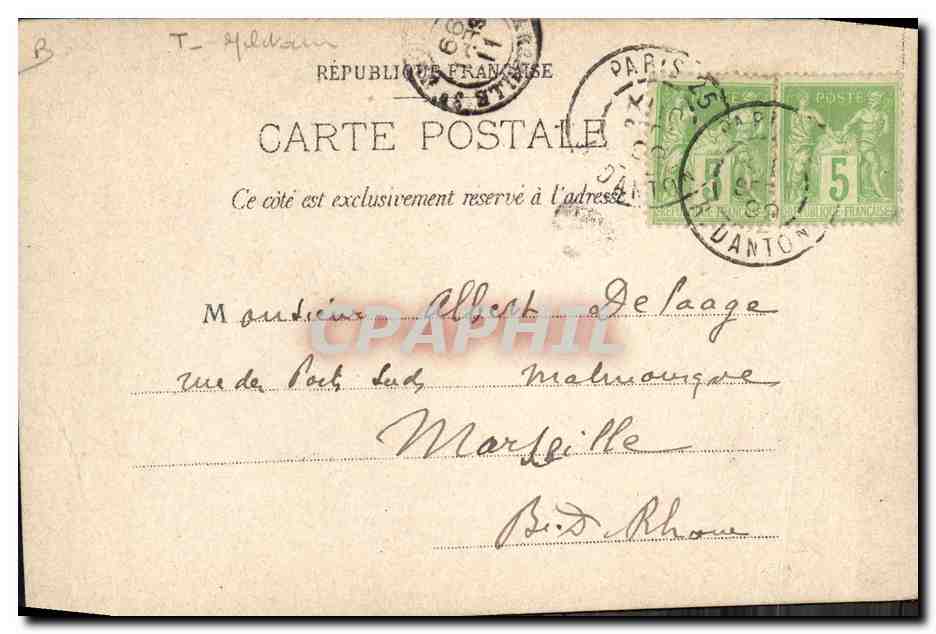 CPA Journaux Journal des Patriotes Sous lieutenant Deroulede s'empare de Montbeliard — Rückseite