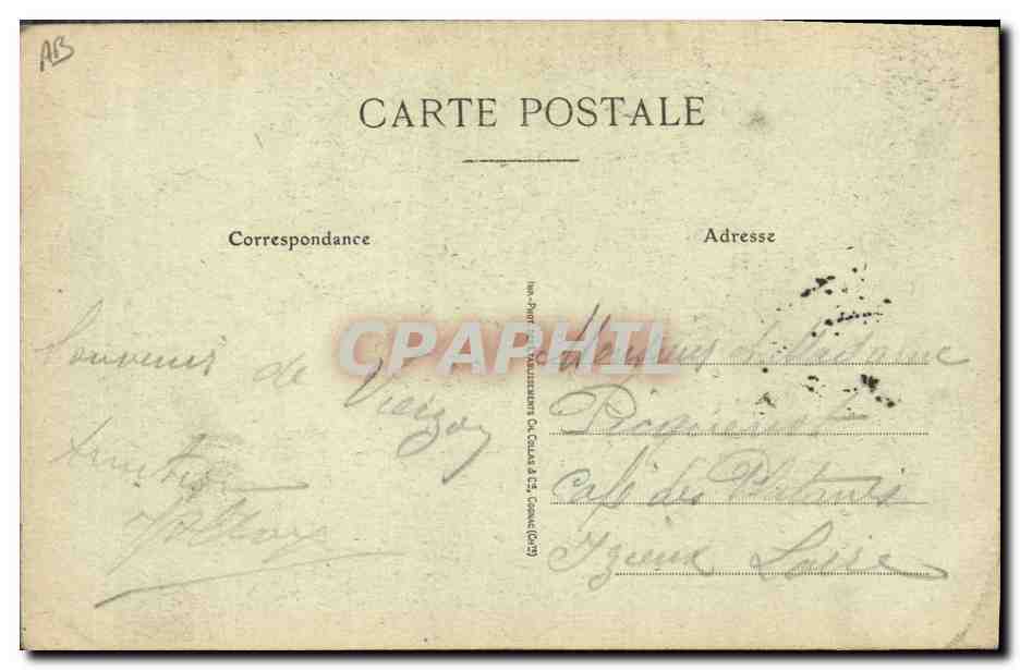 CPA Folklore Les chansons de Jean Rameau illustrees Devant l'objectif Militaria — Verso