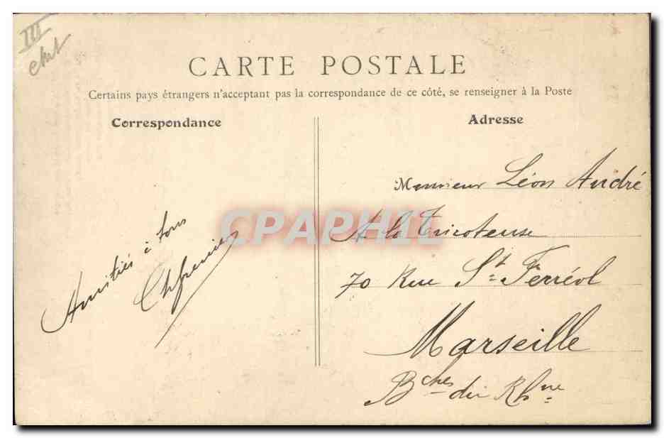 CPA Folklore Les chansons de Jean Rameau illustrees La Tricoteuse — Verso