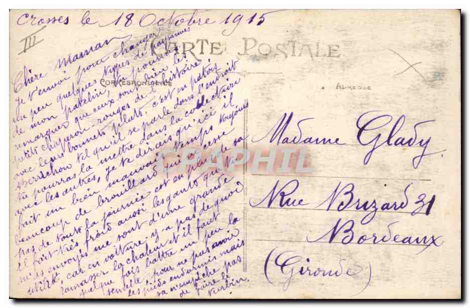 CPA Folklore Les chansons de Jean Rameau illustrees Jeune fille Berrichonne — Verso