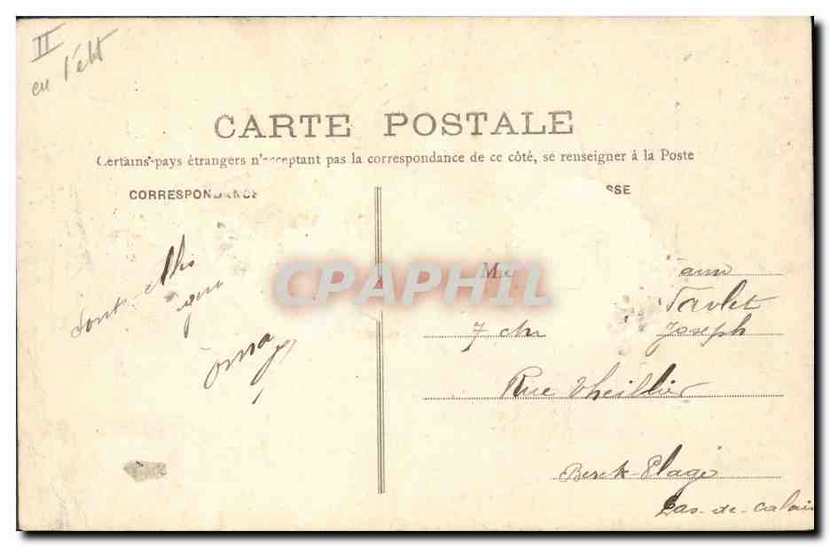 CPA Folklore Les chansons de Jean Rameau illustrees Le petit gouter — Verso