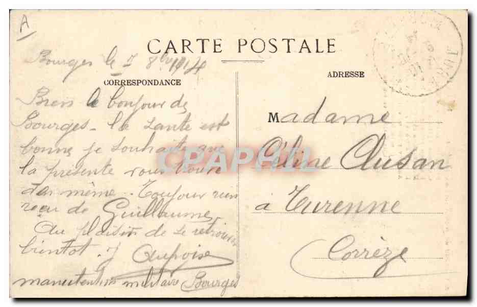 CPA Folklore Les chansons de Jean Rameau illustrees Le parrain — Verso