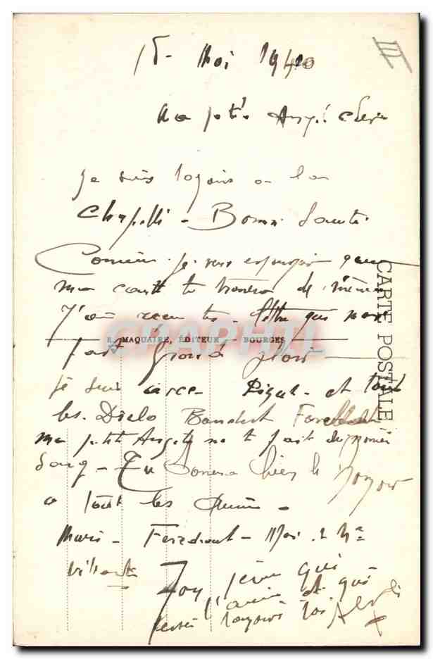 CPA Folklore Les chansons de Jean Rameau illustrees La grand mere — Verso