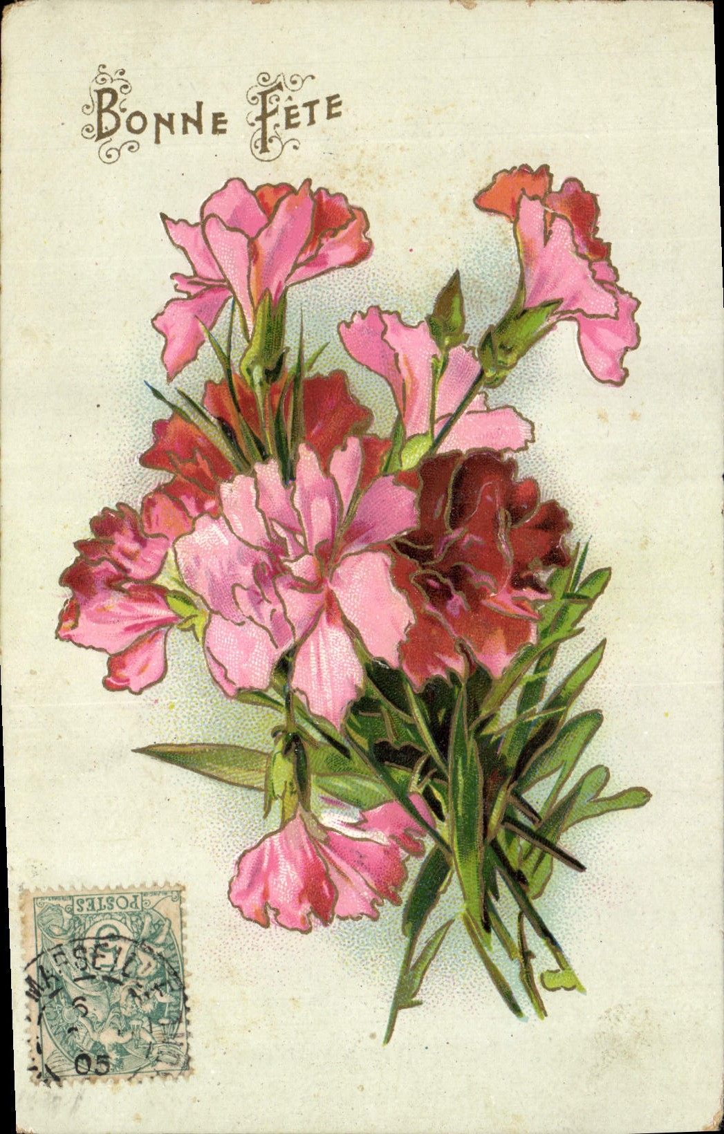 CPA Fantaisie Fleurs 