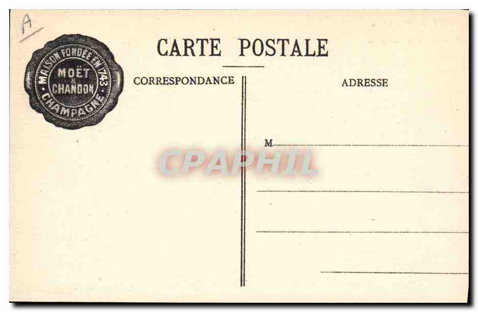 Moët et Chandon — Mise des Vins en Bouteilles — Phot. Em. Cheque, Imp. Edit., Epernay — Reverso