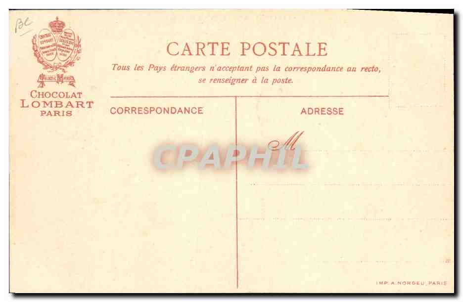 CPA Publicite Chocolat Lombart Riquet a la houpe  — Rückseite