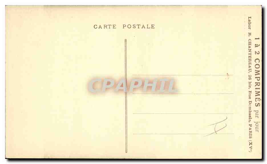 CPA Publicite Mucinum Laxatif doux reeducateur intestinal Mlle Collin La visite Docteur Salon 1931 Chantereau — Rückseite