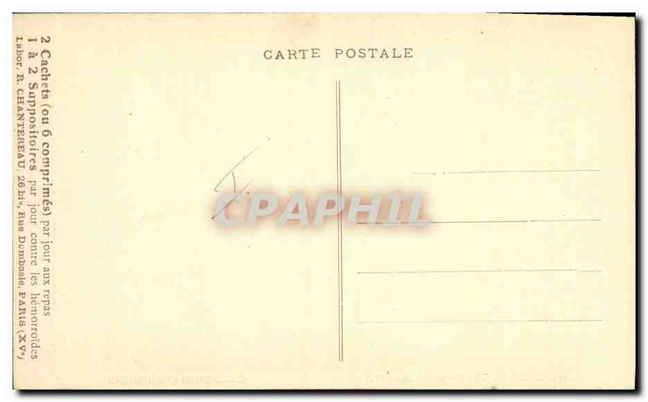 CPA Publicite Tot Hamelis Accelerateur de la circulation en retour Henri Dabadie Bretagne Salon 1931 Chantereau — Rückseite