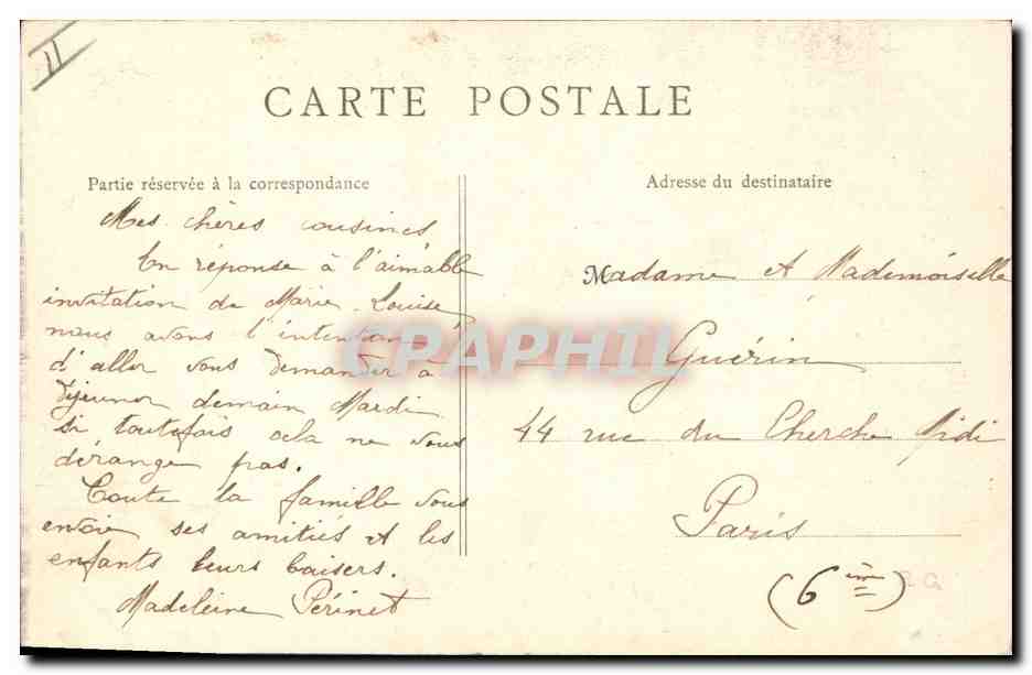CPA Arbre Foret de Fontainebleau Le Pharamond — Verso
