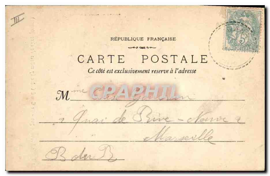 CPA Arbre La Sainte Baume Le grand chene  — Rückseite
