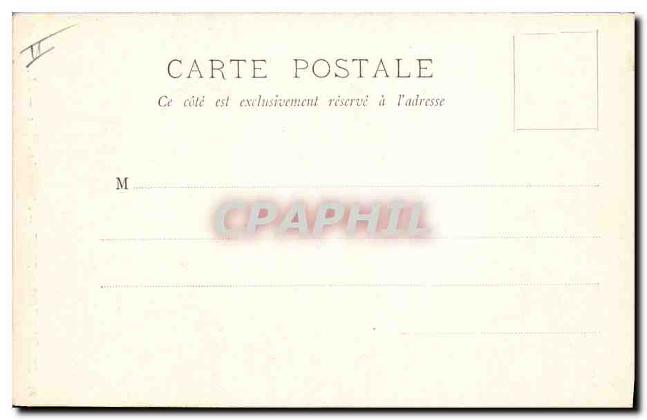 CPA Arbre Foret de Chantilly Avenue des aigles — Verso