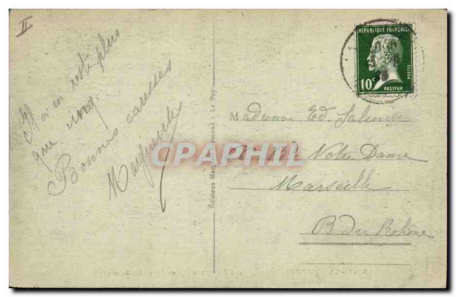 CPA Arbre La Louvesc Les 7 fayards  — Rückseite