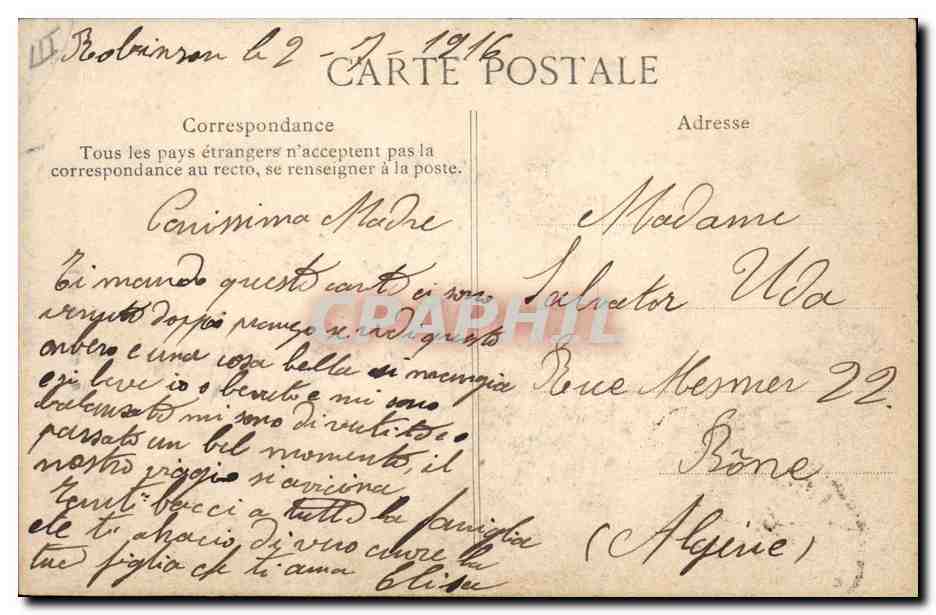 CPA Arbre Robinson Le grand arbre — Verso