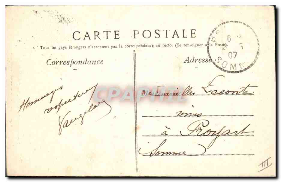 CPA Arbre Le gros chene de la foret de Nieppe — Verso