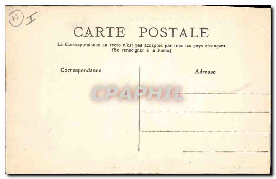 CPA Arbre Foret de Meudon Le chene des missionnaires Menhirs et dolmens — Rückseite