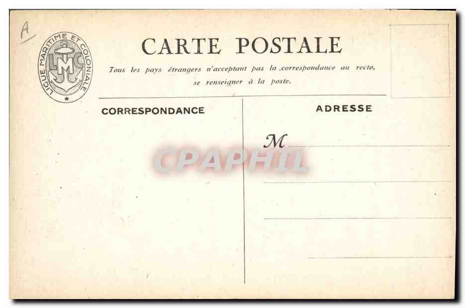 CPA Fantaisie Illustrateur Haffner Bateau de Guerre La division Guepratte aux Dardanelles  — Verso