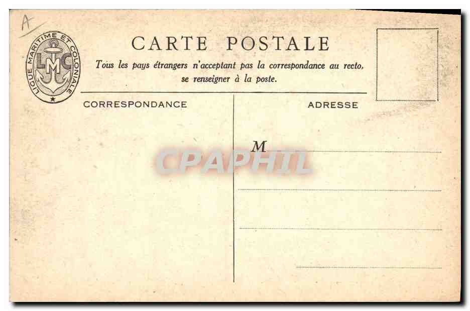 Chalutier à voile et chalutier à vapeur — Max Cremnitz — éditeur Ligue Maritime et Coloniale — Achterkant