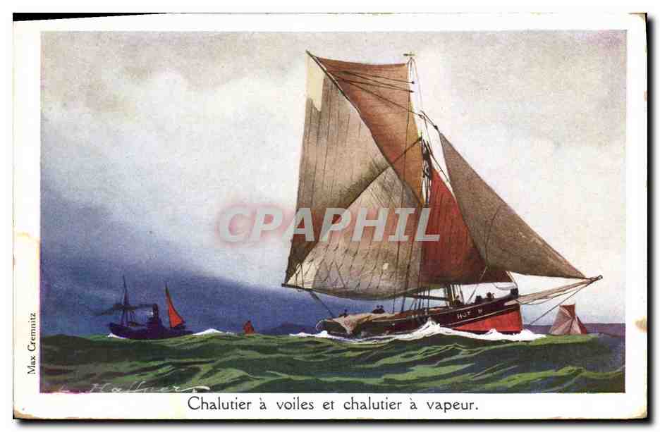 Segeltrawler und Dampftrawler — Max Grennitz — Verlag nicht sichtbar
