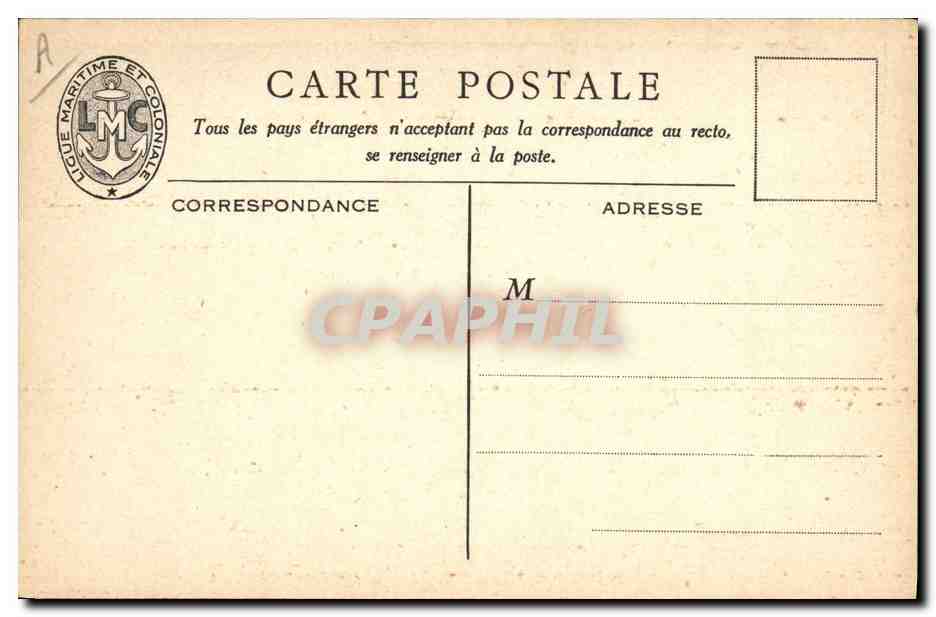 CPA Fantaisie Illustrateur Haffner Bateau de Guerre Croiseurs type Duguay Trouin  — Verso