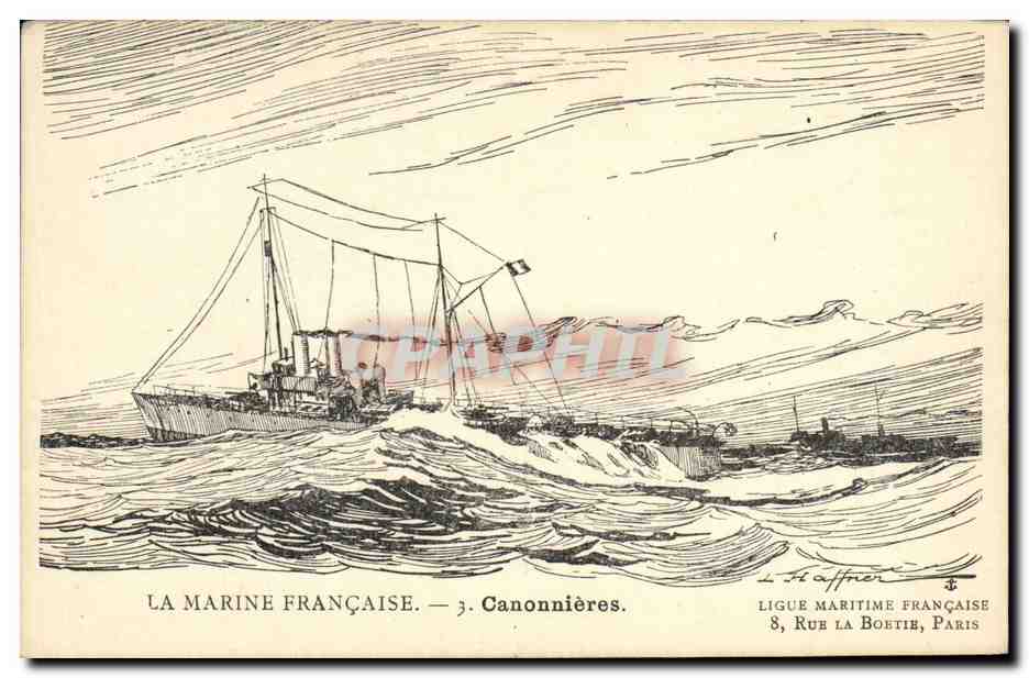 La Marine Française — 3. Canonnières — Ligue Maritime Française