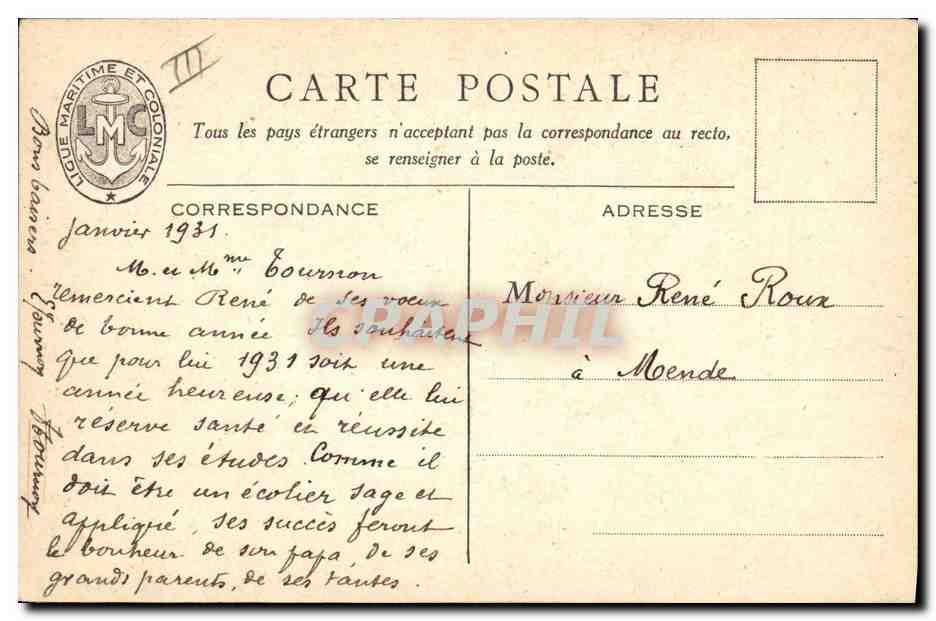 CPA Fantaisie Illustrateur Haffner Bateau de Guerre Croiseurs Duguay Trouin  — Verso