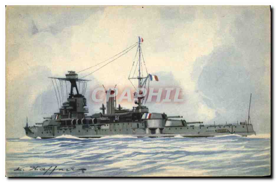 Cuirassé « Provence » — Collection de la Ligue Maritime et Coloniale — Éditeur A&C Paris