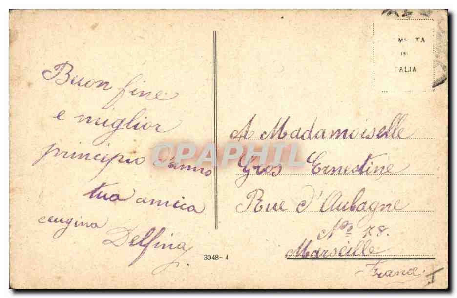 CPA Fantaisie Fleurs  — Verso