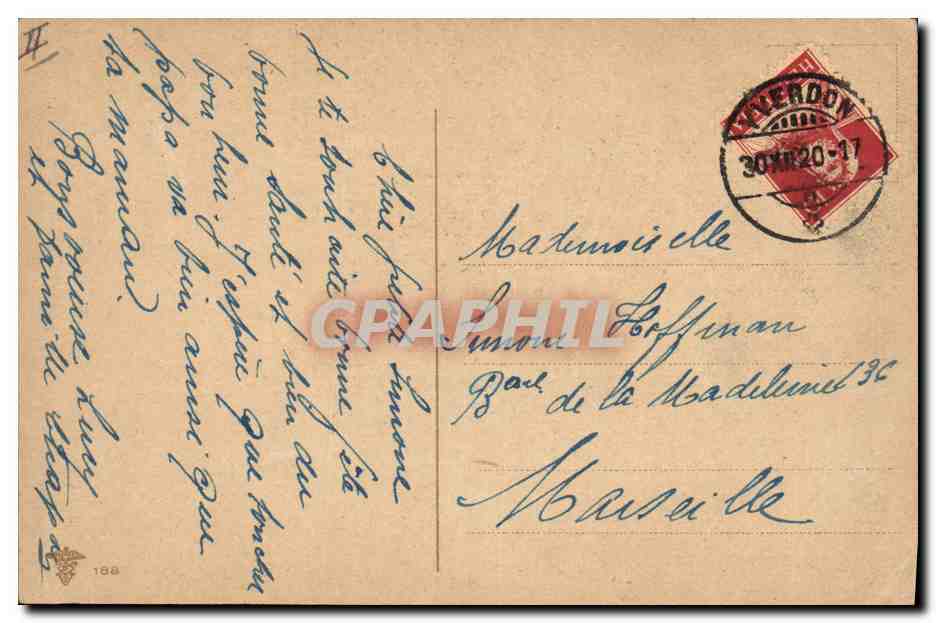 CPA Fantaisie Fleurs  — Verso