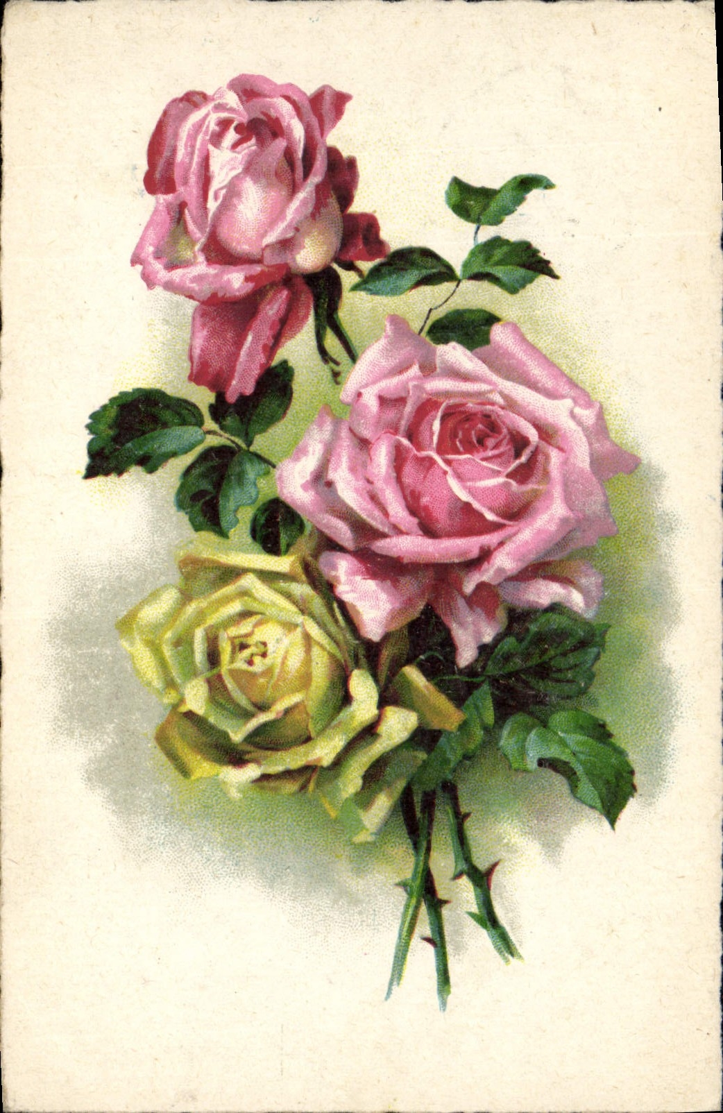 CPA Fantaisie Fleurs 