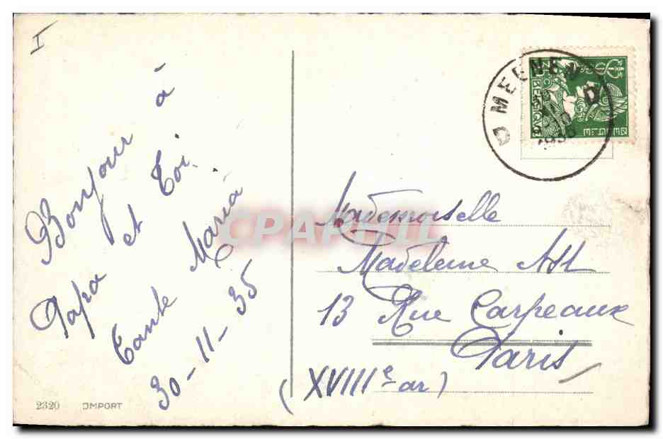 CPA Fantaisie Fleurs  — Verso