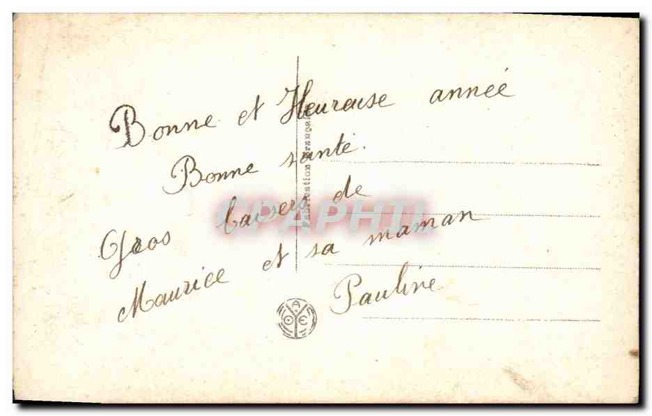CPA Fantaisie Fleurs  — Rückseite