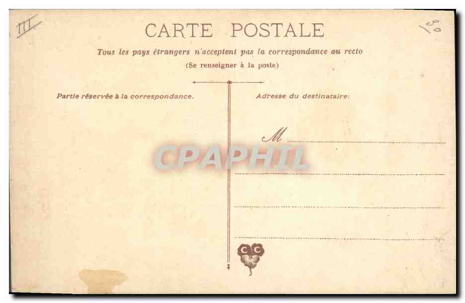 CPA Fantaisie Fleurs  — Rückseite