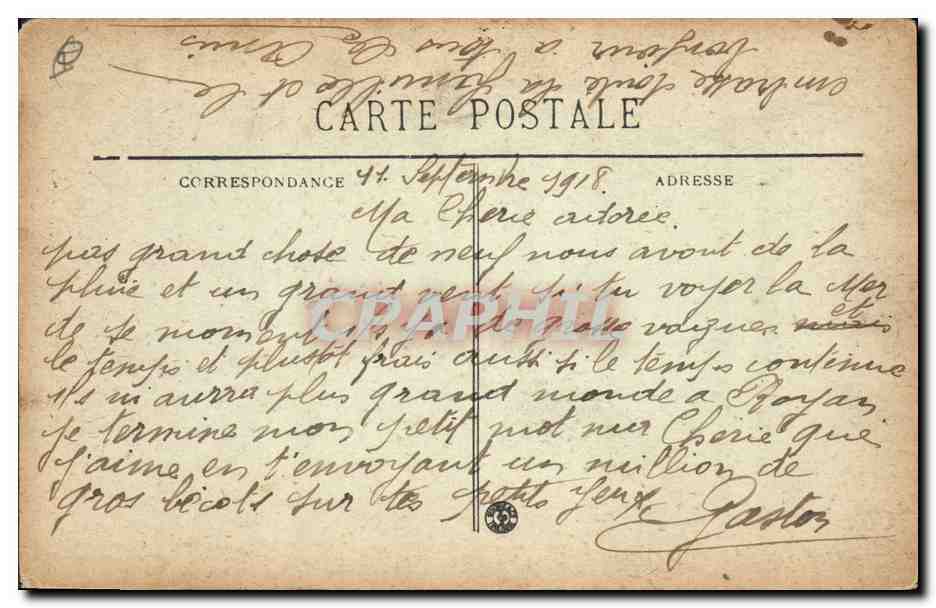 CPA Phare de Cordouan  — Rückseite