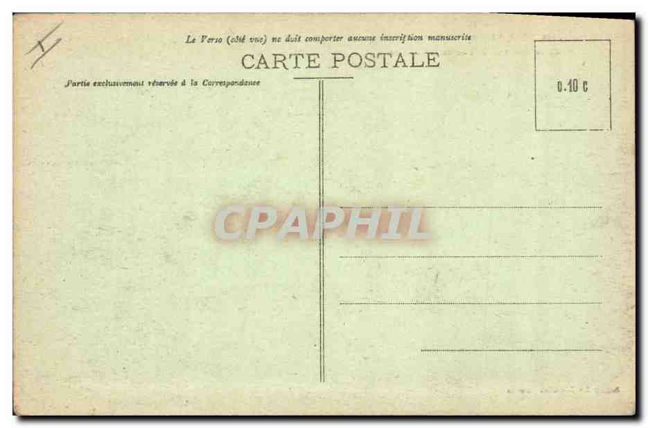 CPA Phare Les Sables d'Olonne Coup de mer sur la jetee de la Chaume  — Rückseite