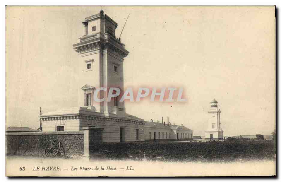 CPA Phare Le Havre Les phares de la Heve 