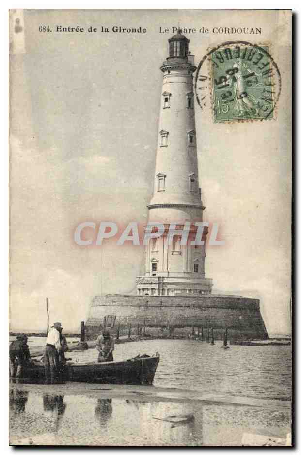 Entrée de la Gironde — Le Phare de Cordouan — F. Braun, phot.-édit., O. Royan (Charente-Inférieure)