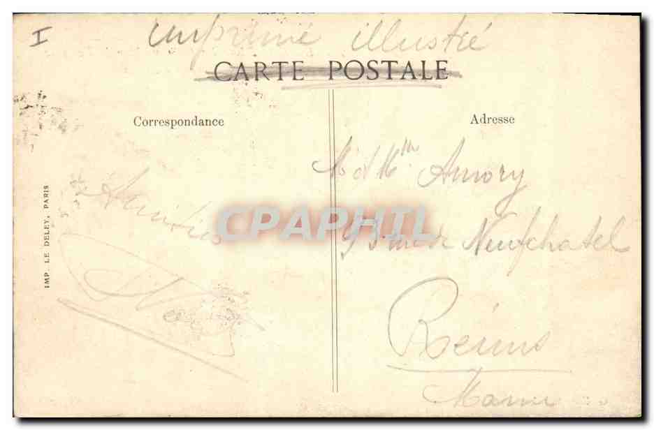 CPA Phare Le Havre La jetee un jour de tempete  — Rückseite