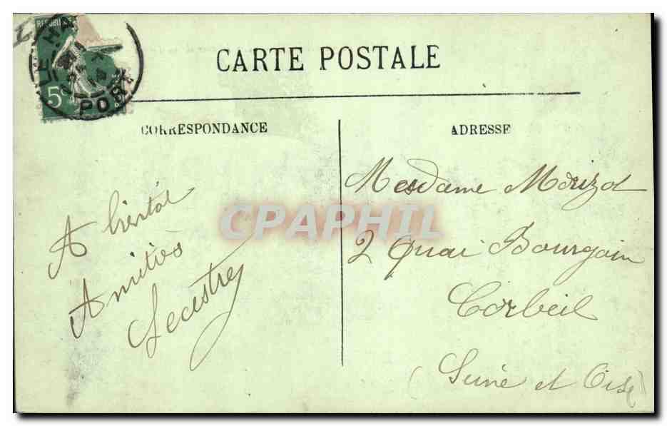 CPA Phare Sainte Adresse Les phares de la Heve  — Rückseite