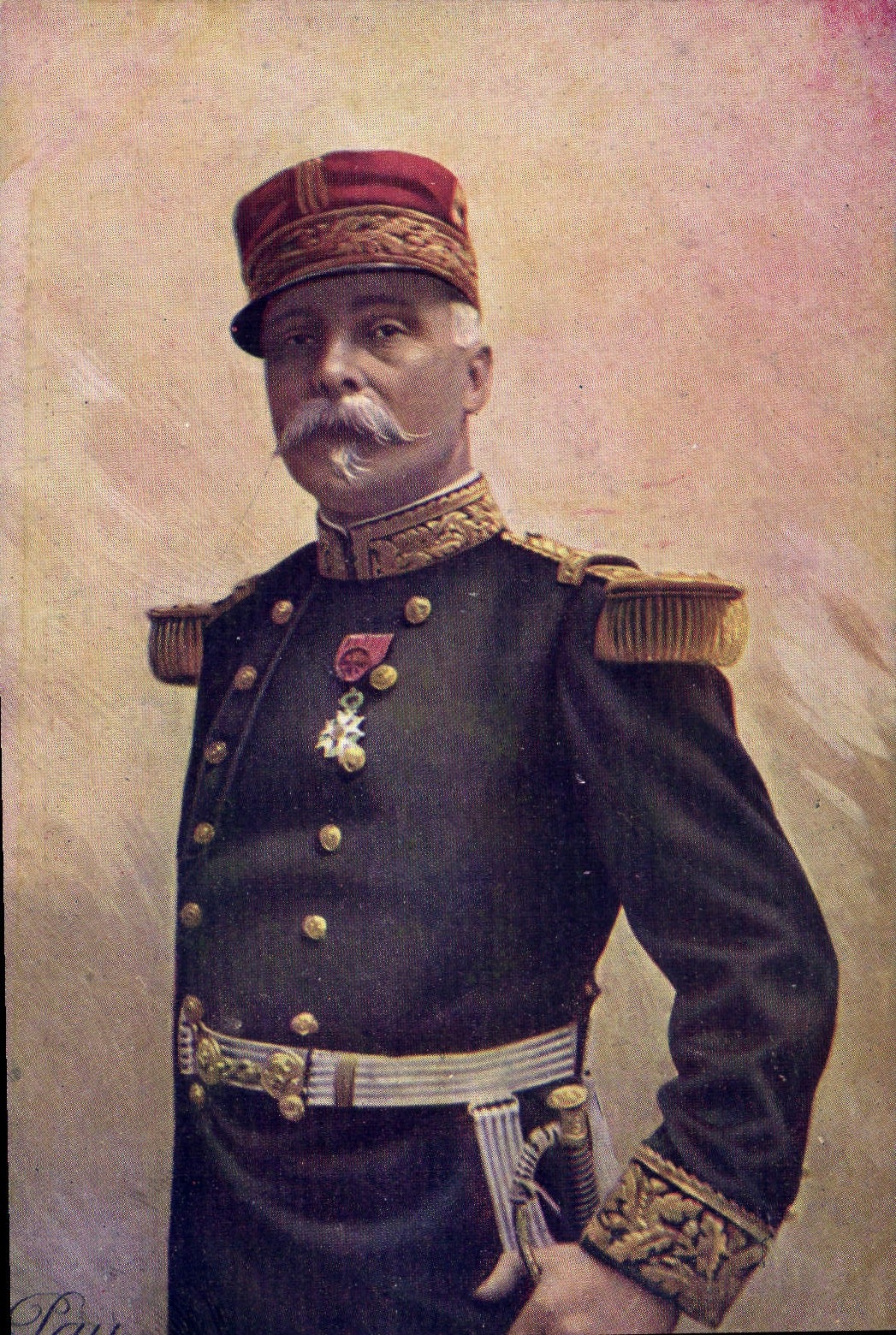 Portrait d'un officier — éditeur Paris, n° de série non visible