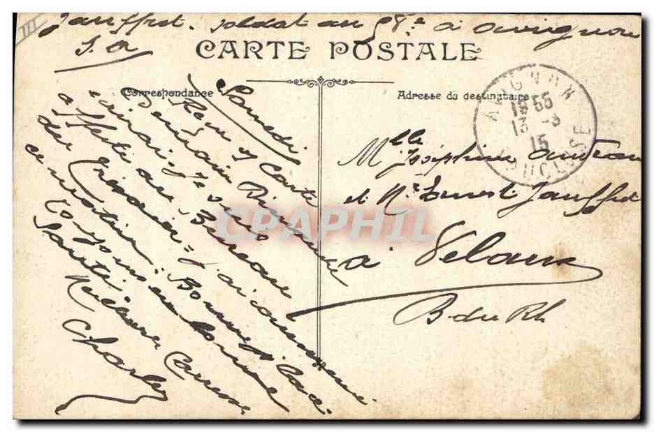 CPA Militaria General Joffre  — Verso