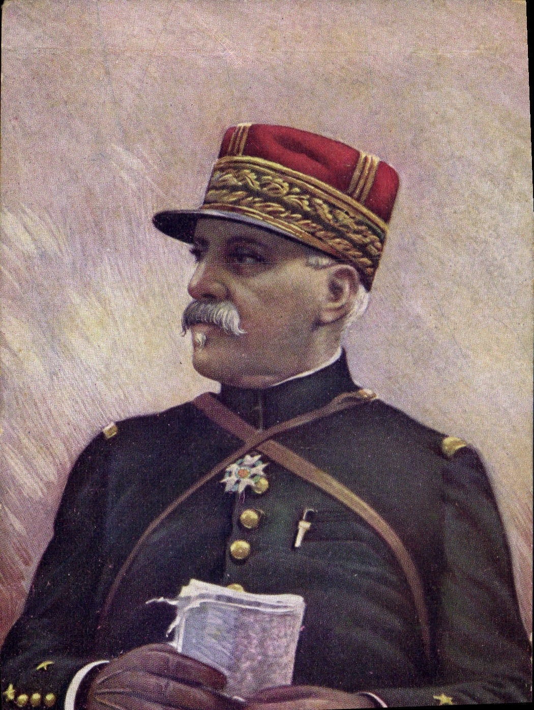 Officier de l'armée française — portrait — éditeur inconnu, n° de série 123