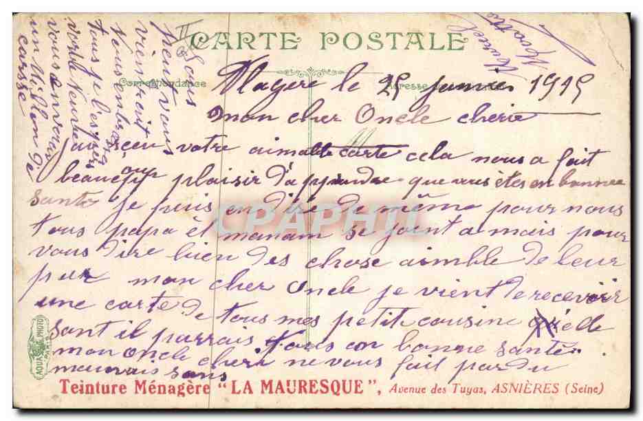 CPA Militaria Cavalerie Dragons La voltige instruction  — Rückseite