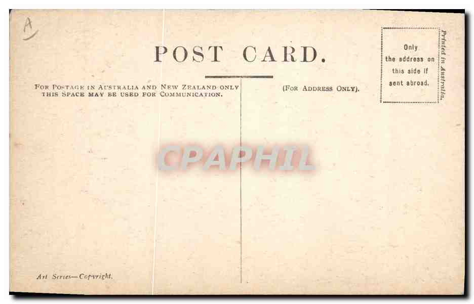 CPA Drapeau Femme N South Wales Lion Australie Australia Nouvelle Galles du Sud  — Rückseite