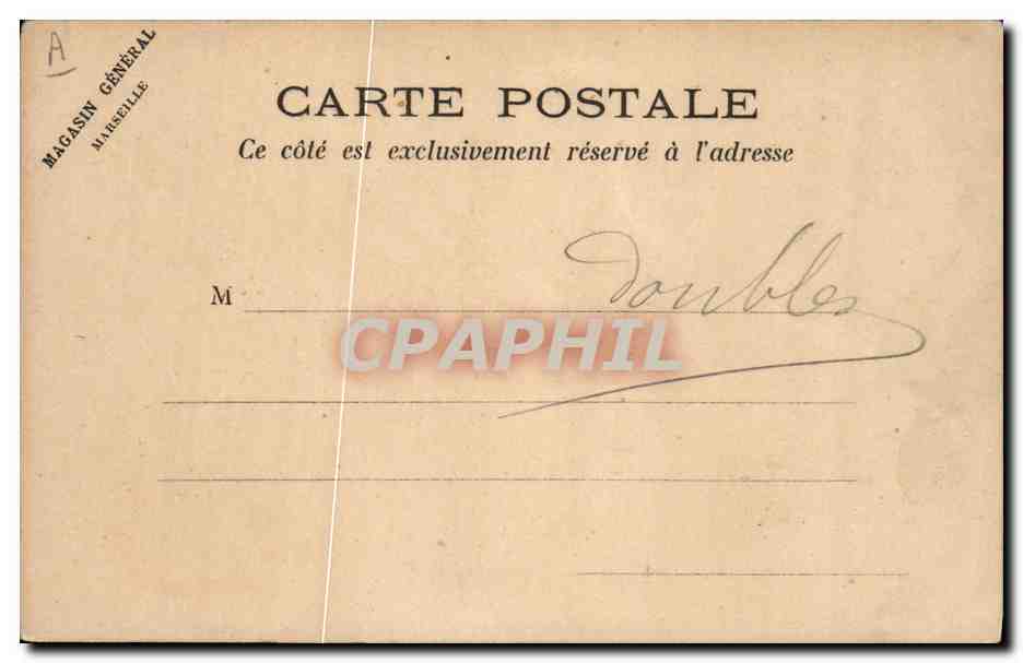 CPA Drapeau Femme France  — Rückseite