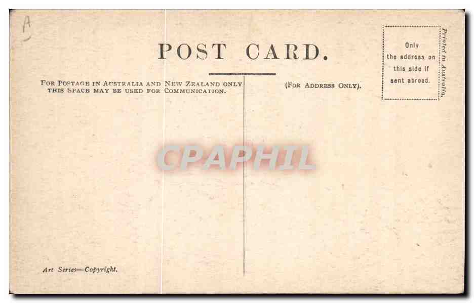 CPA Drapeau Femme Queensland Australie Australia — Rückseite
