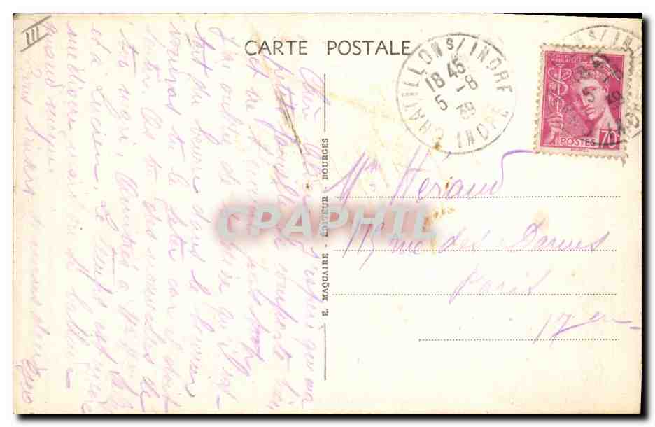 CPA Folklore Les chansons de Jean Rameau illustrees Le dessert — Verso