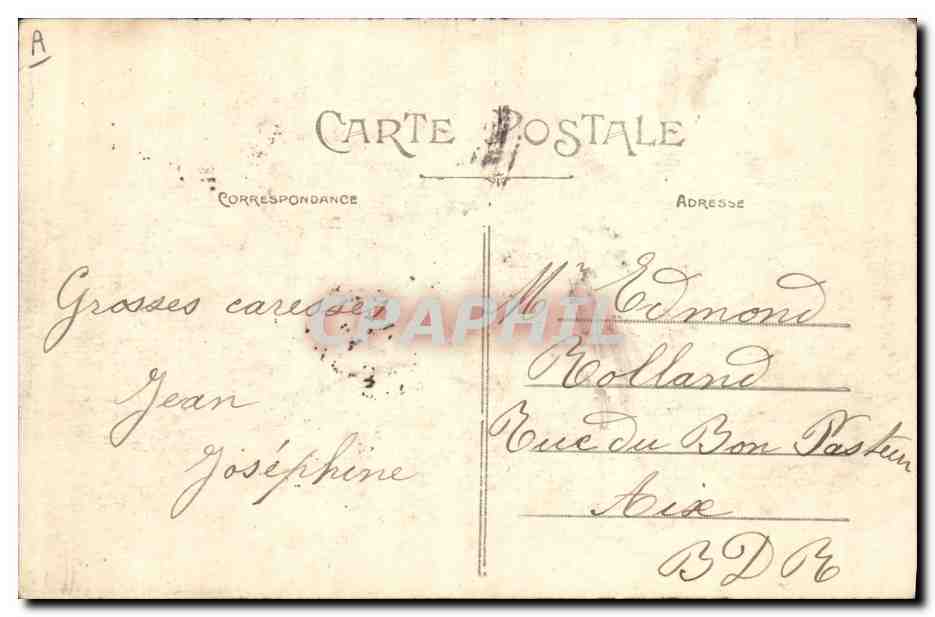 CPA Folklore Les chansons de Jean Rameau illustrees La routie — Verso