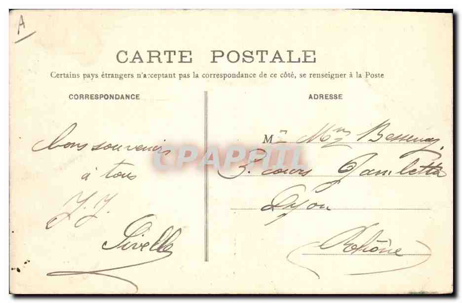 CPA Folklore Les chansons de Jean Rameau illustrees La vache — Verso